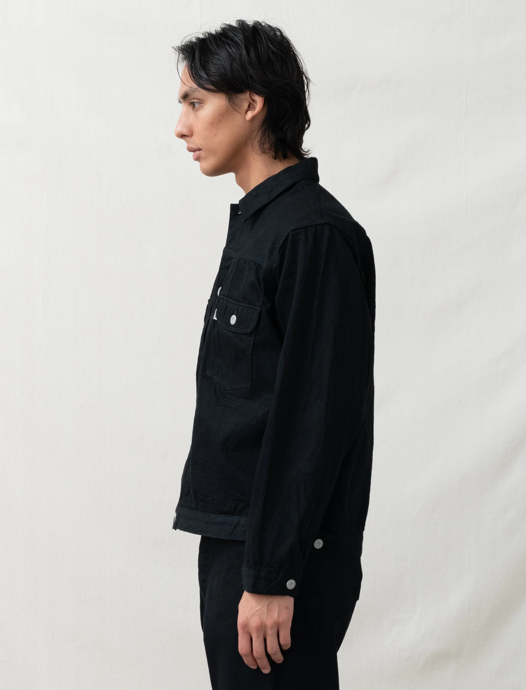 Classic Jean Jacket (Black) - Image 4