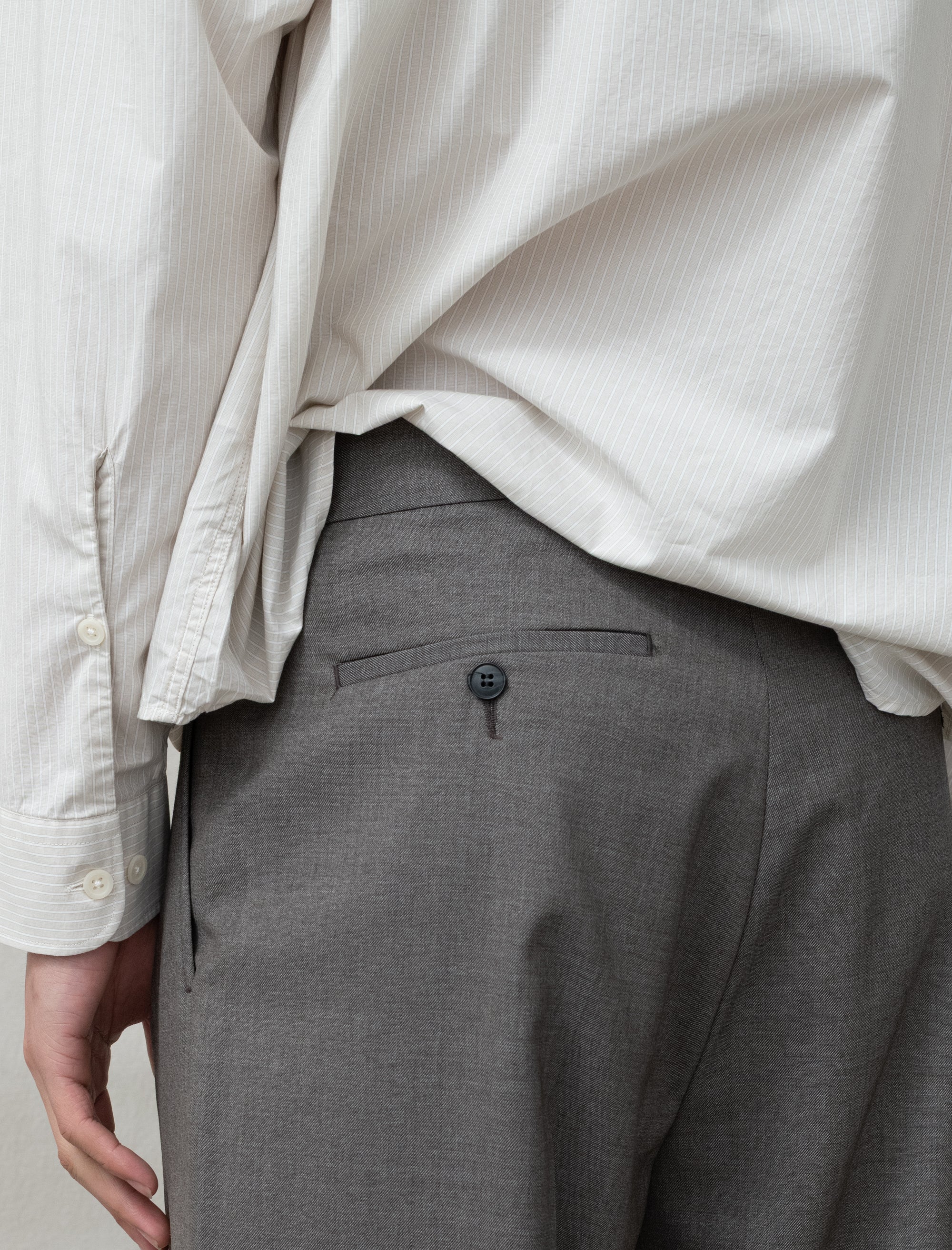 Classic Trousers (Light Taupe Wool) - Image 5