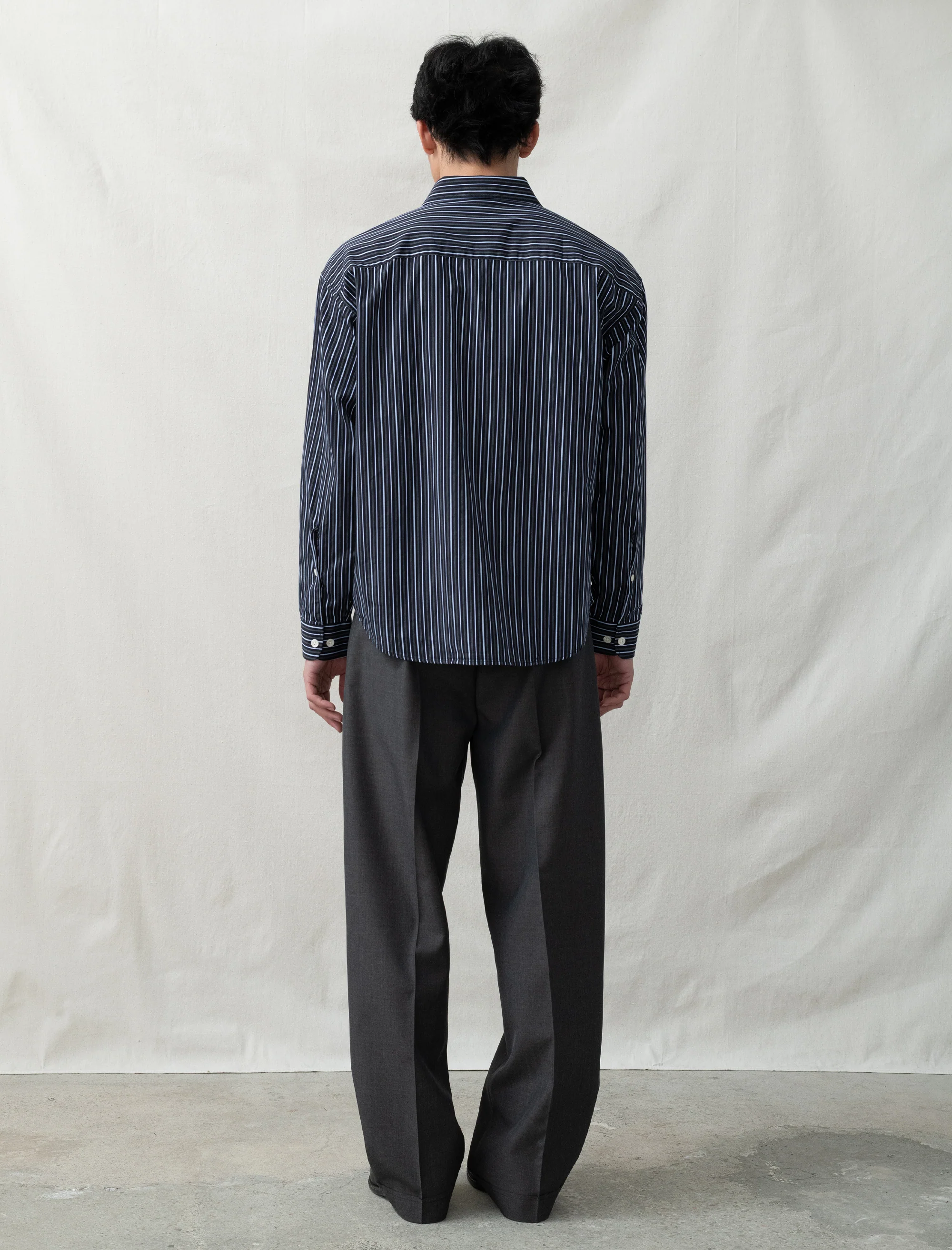 Patch Trousers (Grey Dry Wool) - Image 3