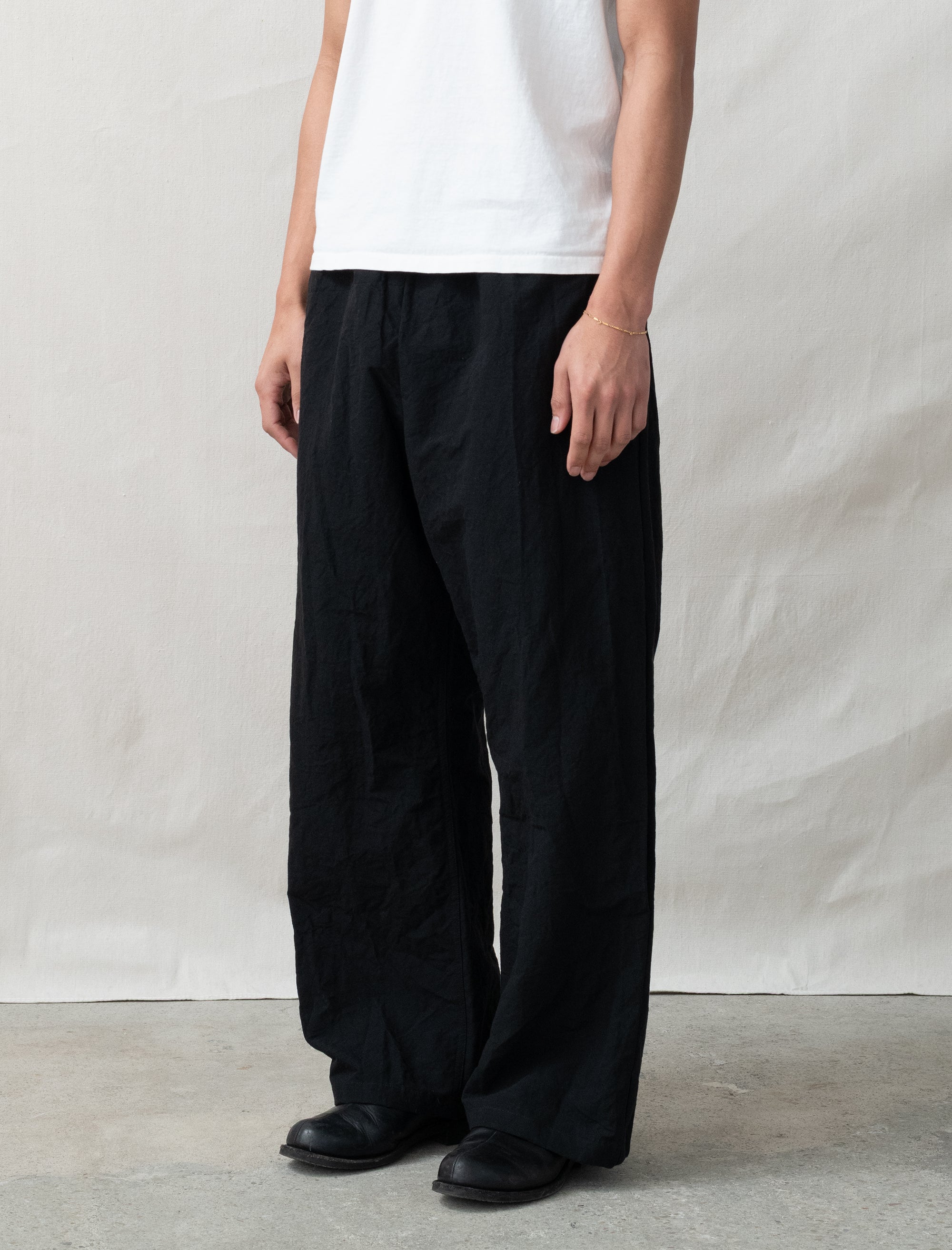 R20P5 Solid Pants (Black Linen) - Image 3