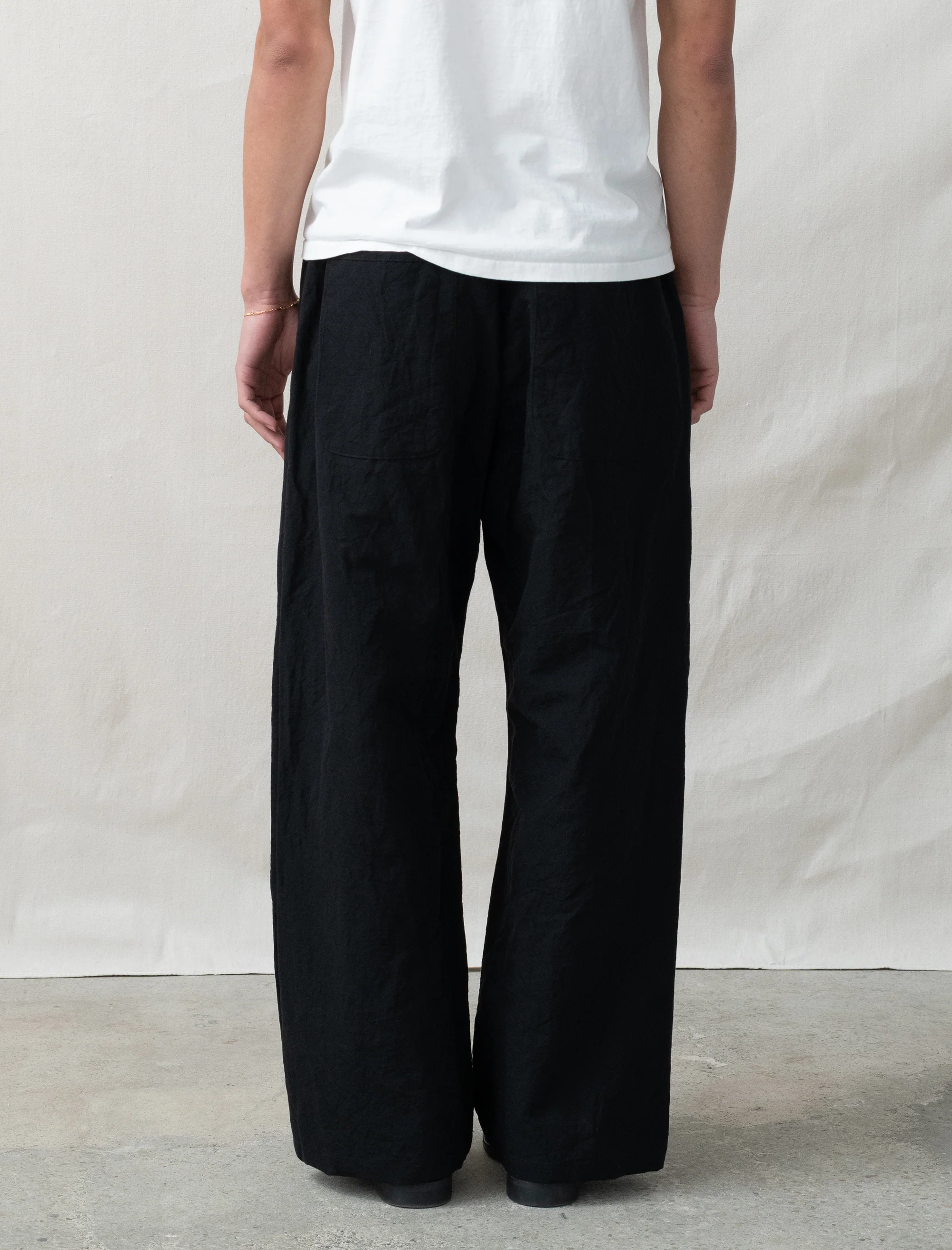 R20P5 Solid Pants (Black Linen) - Image 5