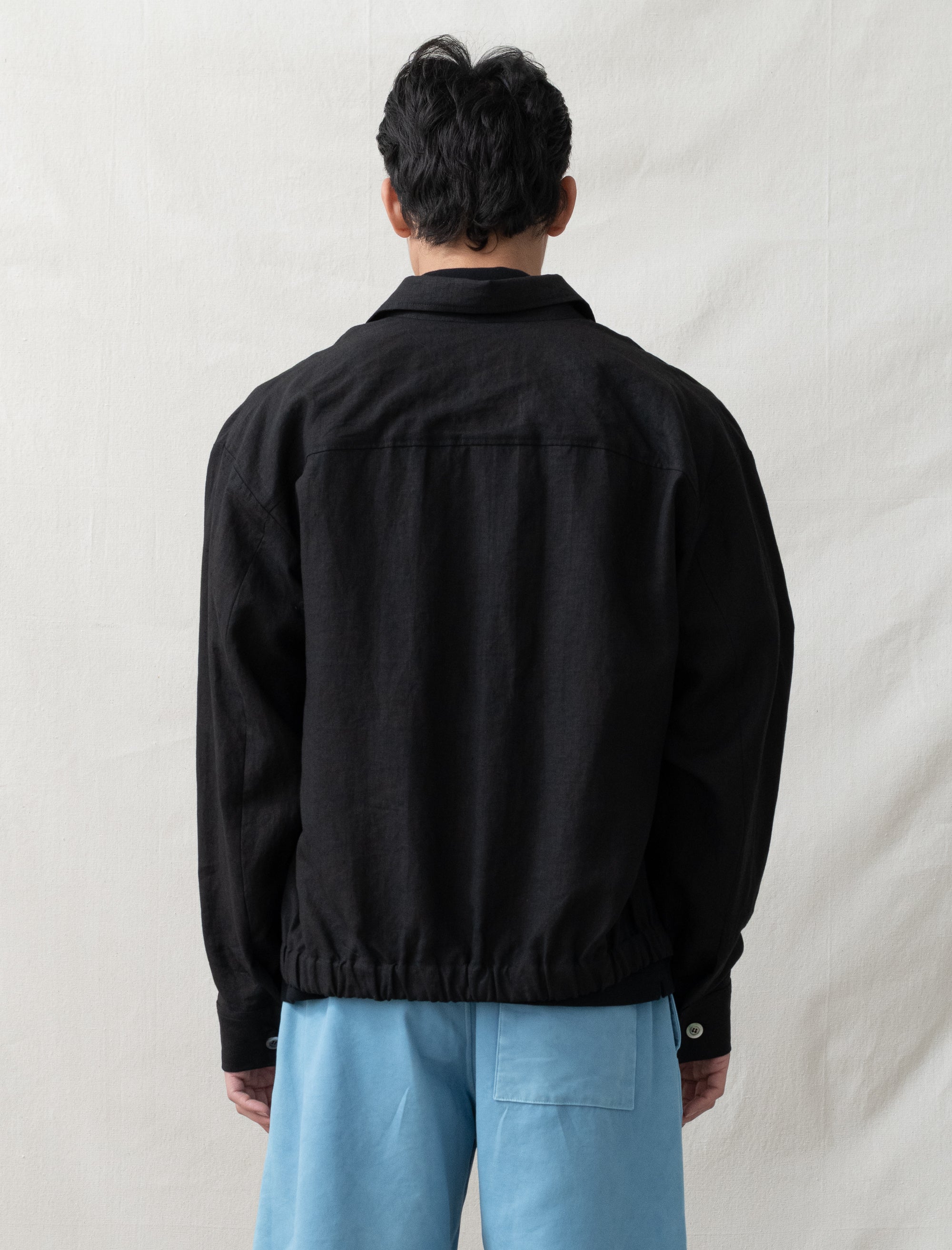 Sigma Shirt Jacket High Density Linen (Black) - Image 4