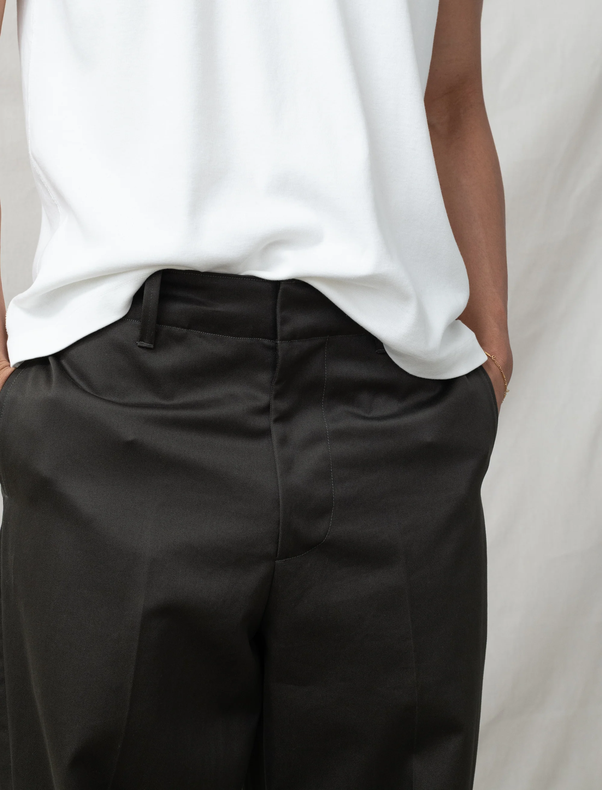 Twill Trouser (Black Olive) - Image 4