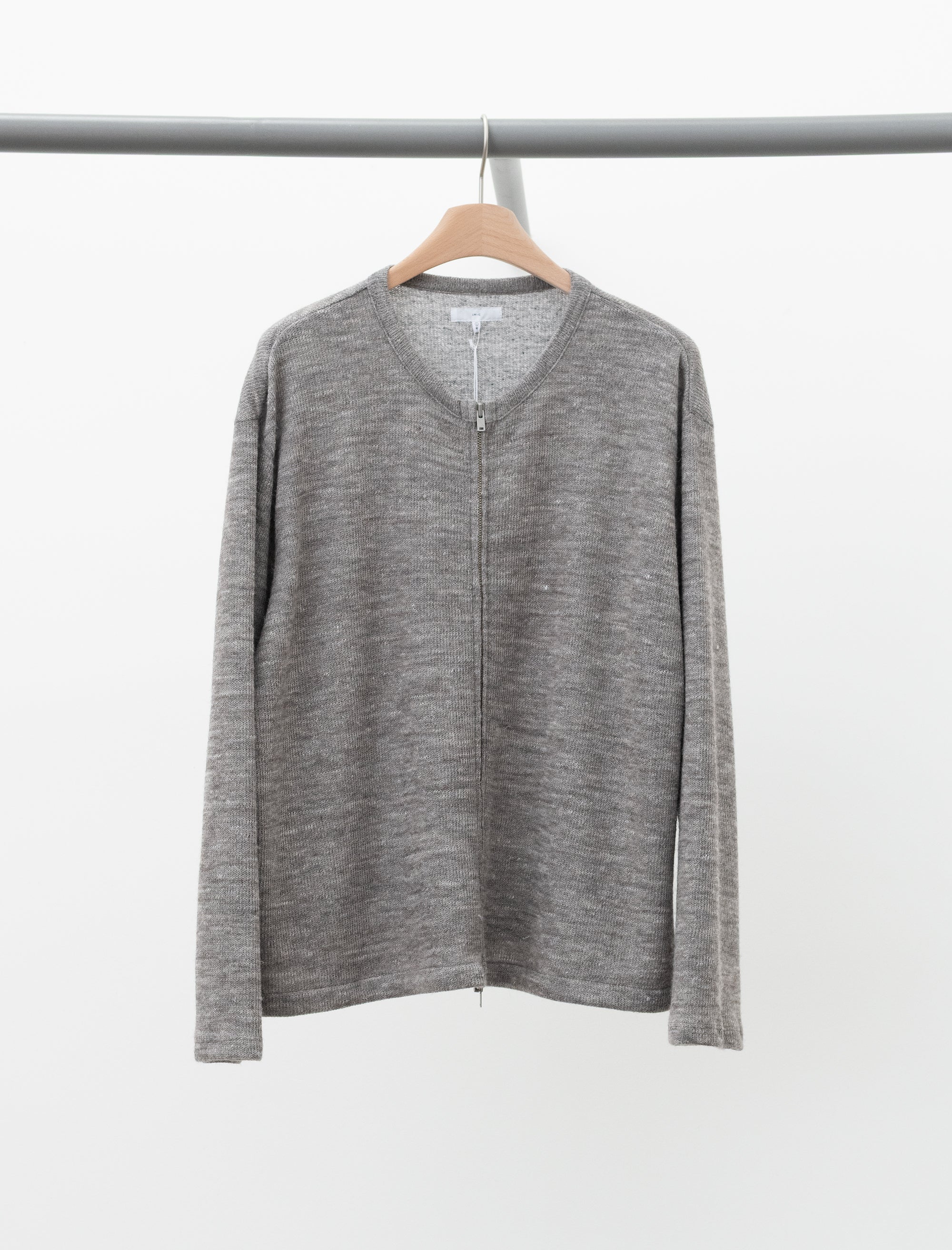 Zip Crewneck (Grey Melange)