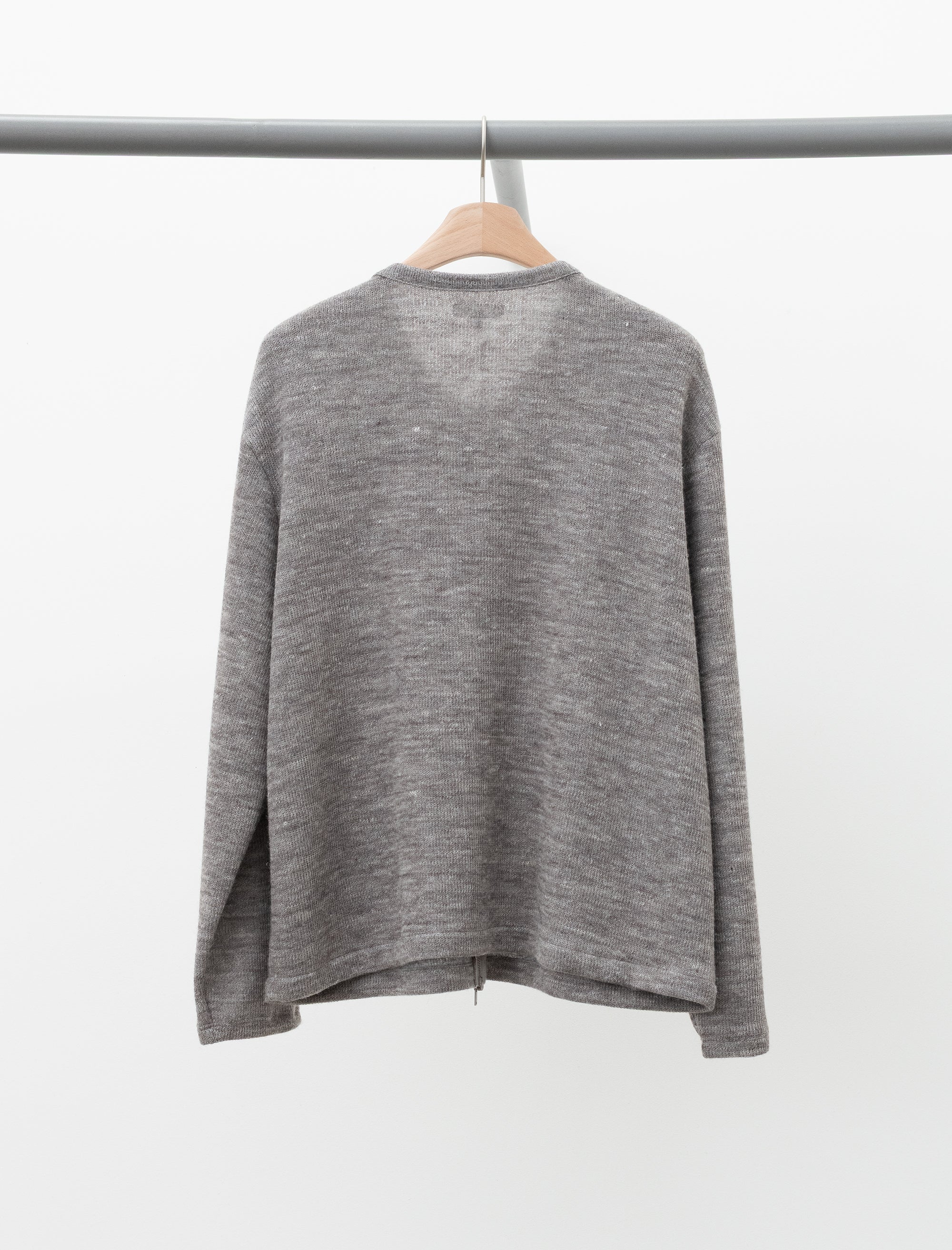 Zip Crewneck (Grey Melange) - Image 2